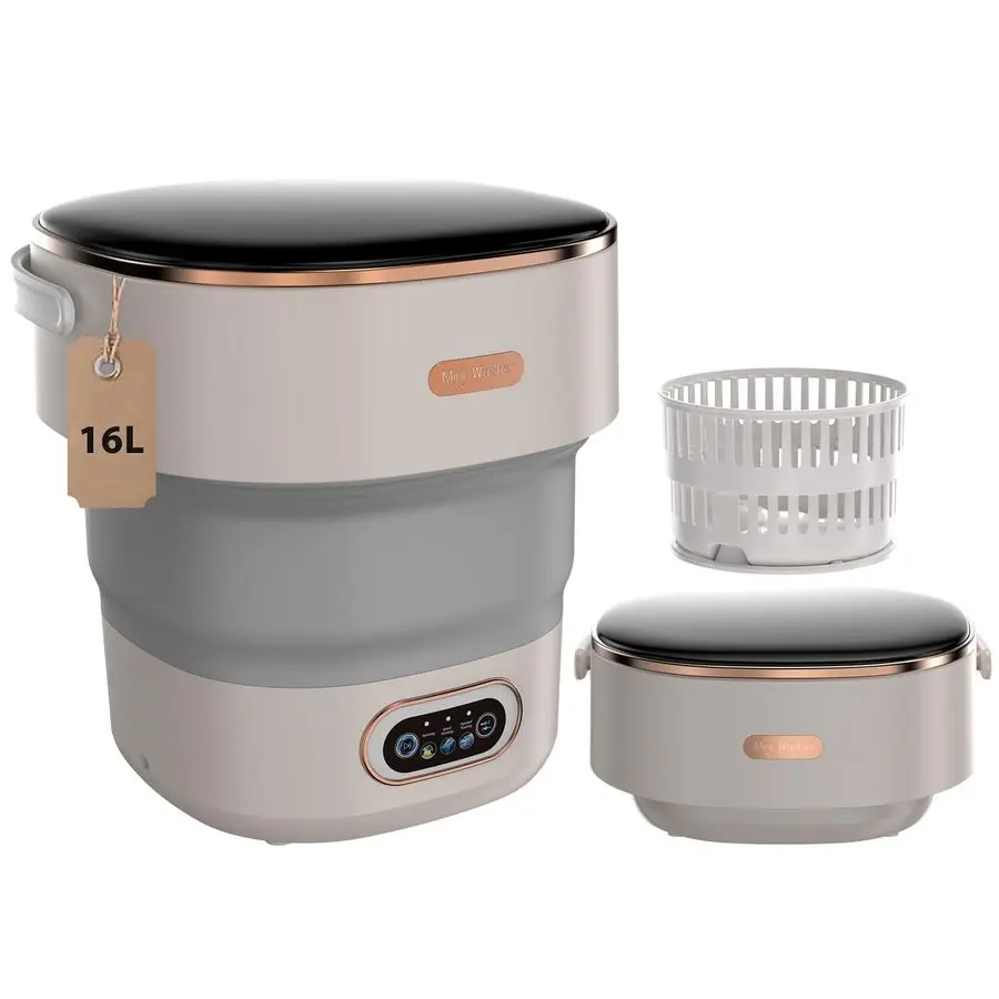 Washing Machine, 16L Mini Washing Machine With Spin BasketSmall Portable Washer Machine Suitable for Underwear Small Clothes, Fo