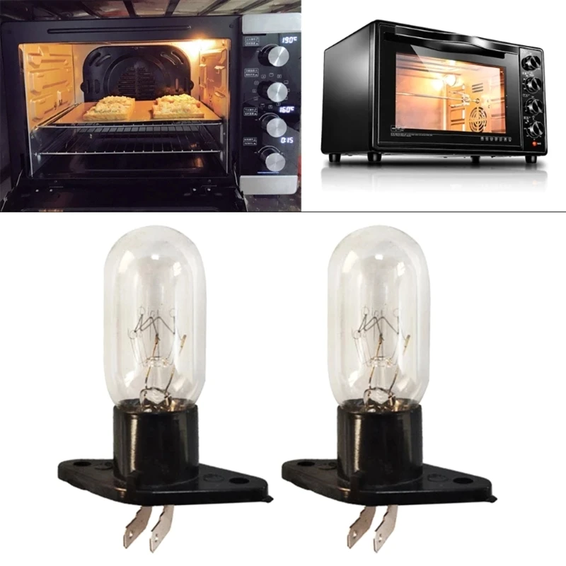 Home Mini Oven All-in-one Bulb with Base 230V 20W LED Microwave Light Small High Temp Appliance Bulbs Easy to Install 2023