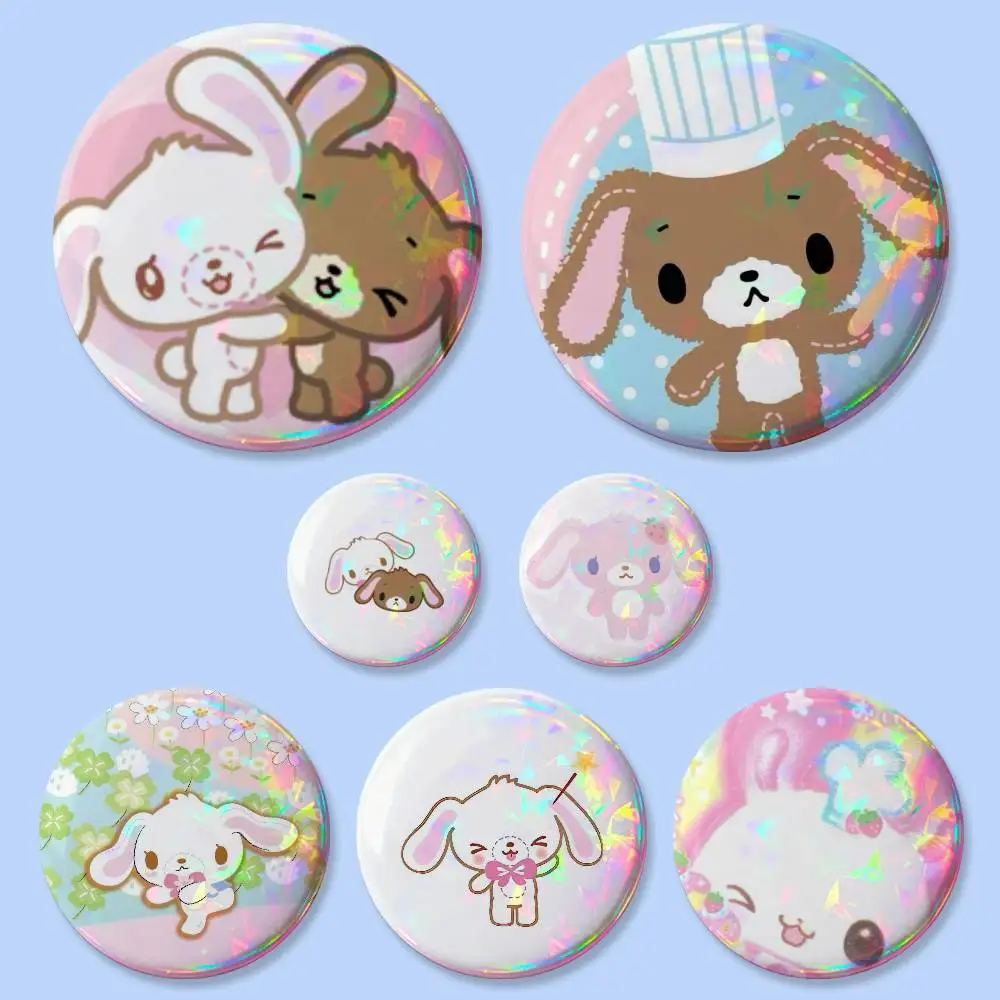 1 Stück Kawaii Anime Sugarbunnies NIEDLICHE Abzeichen 25 32 44 75 mm Runde Cosplay-Pins Taschendekoration Fans Sammlerstücke Freunde Geschenke Brosche Souvenir