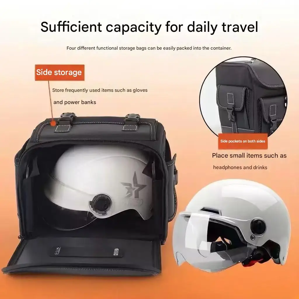 Retro Canvas Waterproof Side Saddle Bag Cruise Luggage Pouch For BENDA ROCK Chinchilla VOGE CU QJMOTOR SRV