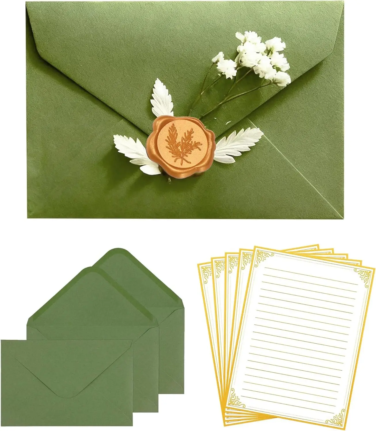 60-packs-lined-stationery-paper-set-30-writing-sheets-15-envelopes-15-wax-seal-sticker-vintage-stationary-paper-kit