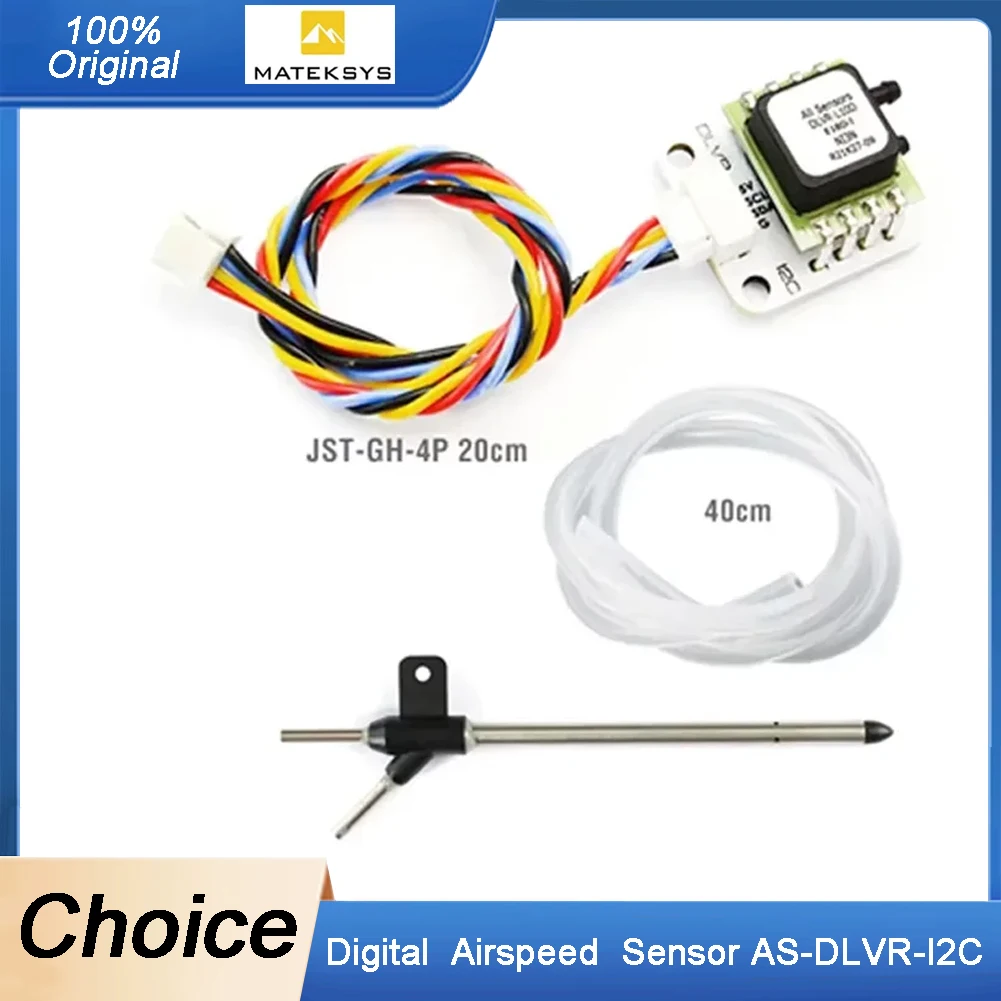 

MATEK Digital Airspeed Sensor AS-DLVR-I2C for RC Multirotor Airplane Compatible with ArduPilot Durable Aviation-Grade Material