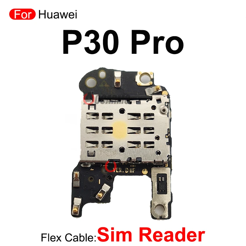 SIM Tray Reader With Mic Micphone Sim Card Cover Holder Socket For Huawei P30Pro P30 Pro Repair Replacement Part