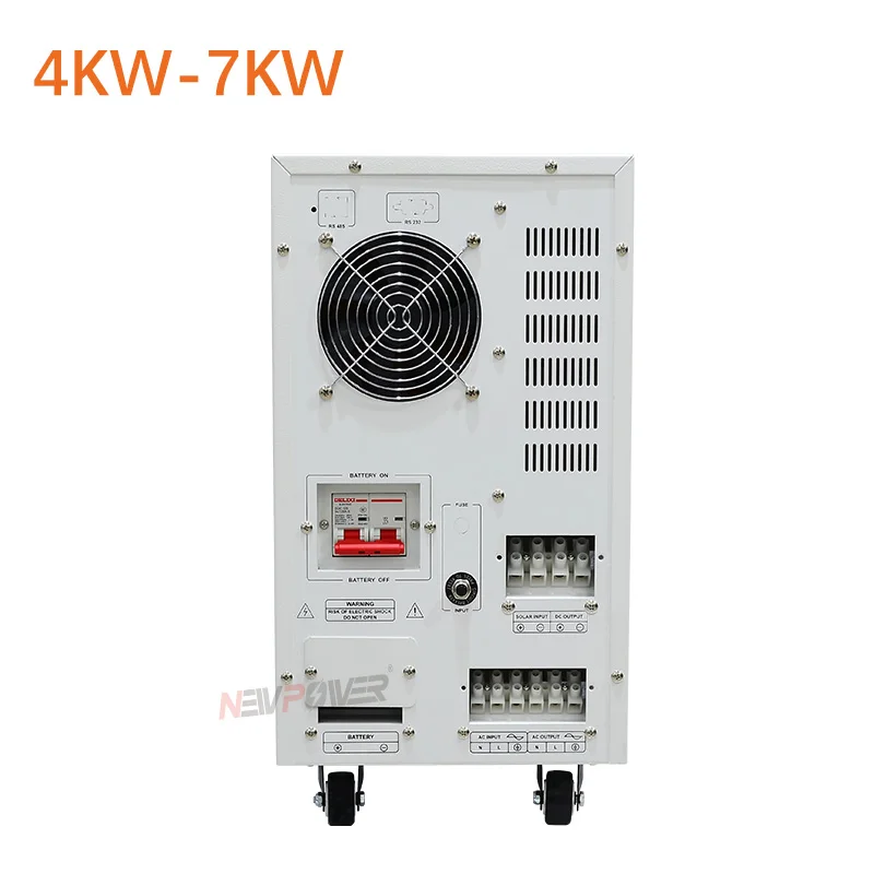 China 7000W 48V 96V DC Off Grid Hybrid Solar Inverter PWM MPPT 100A Charge AC 220V 240V 110V 120V With WIFI or GPRS Monitor