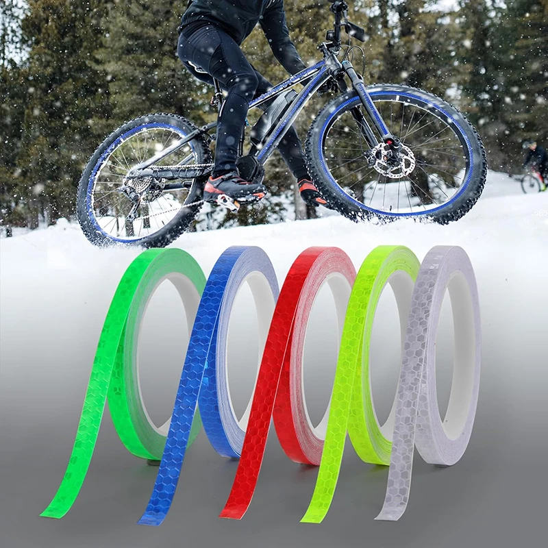 

Roadstar Reflective Tape Reflective Warning Stickers Waterproof Outdoor Bicycle Rim Reflector Tape Motorcycle Car Decoration