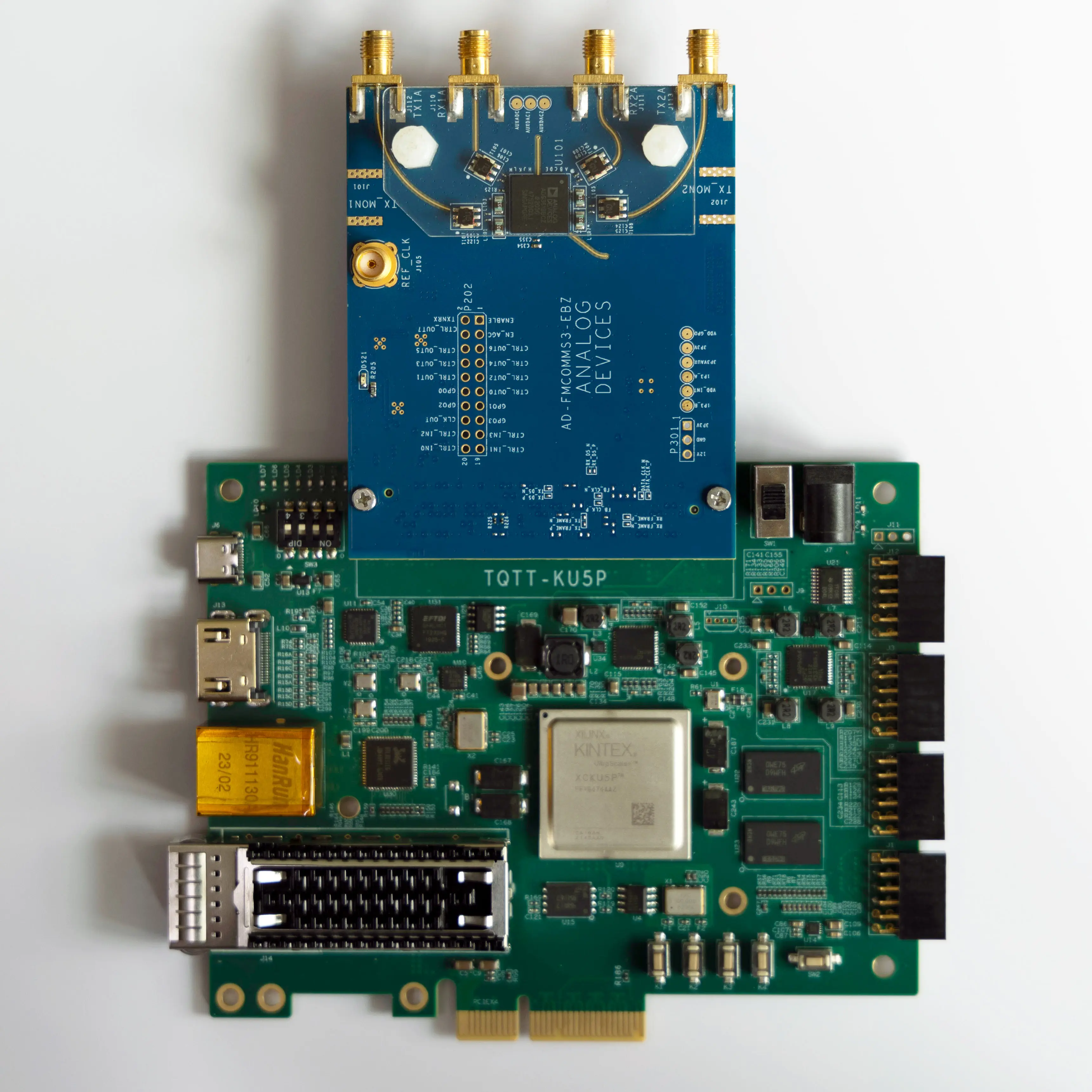 Xcku5p Development Board Fmcpcie3.0 100g Optical Port Gigabit Network Port