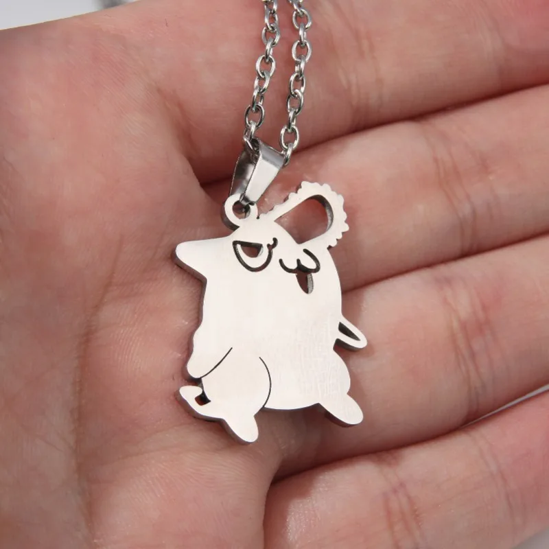 Power Makima Reze Denji Hayakawa Aki Popular Anime Two-dimensional Peripheral Character Necklace Cool Stainless Steel Pendant