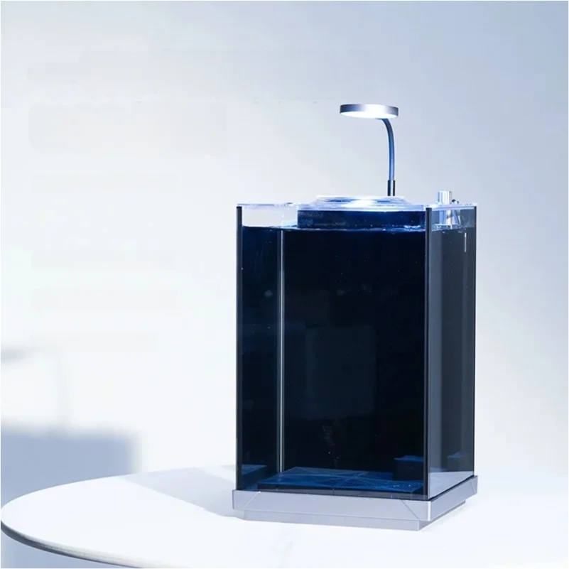 

Ornamental Transparent Fish tank Landscaping Design Living Room Fish tank Small Size USB Integrated Bottom Filter