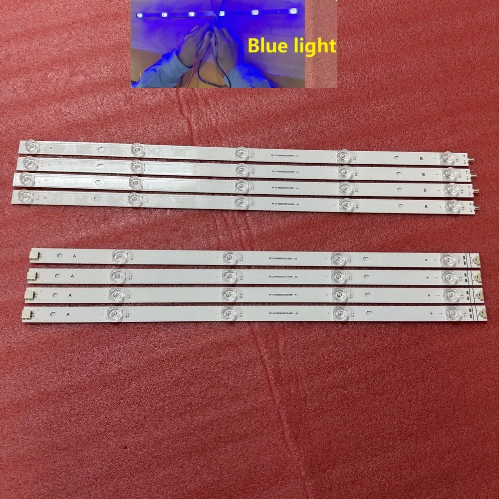 

LED Backlight Strip set BLUE light For JVC LT50VAQ6235 LT50VAQ8235 Bush QLED50UHDS Luxor QLED500D700 RF-CF500005SE30-0901 A1