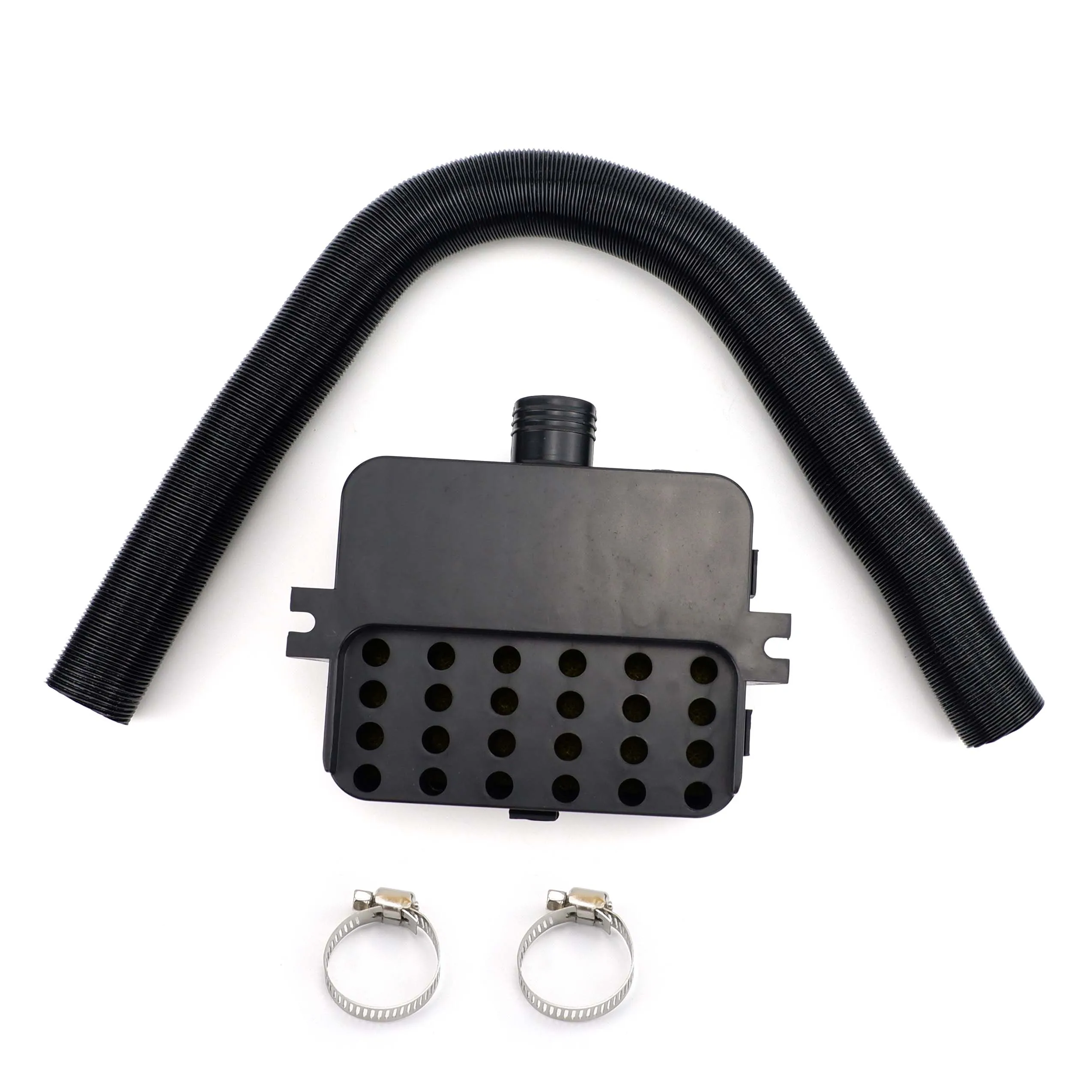 25mm Air Diesel Heater Intake Filter Silencer + Intake Duct Pipe Stretch Length 60cm + 2x Clips Set For Car RV Caravan Camper