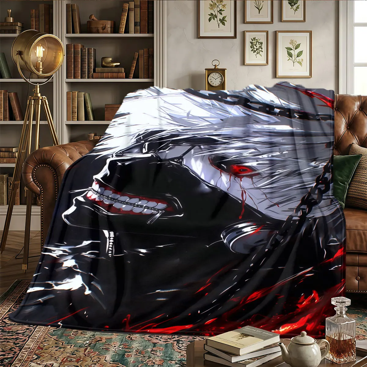 Tokyo Ghoul Patterns Home Blanket Suitable For All Seasons for Bedrooms Naps Beds Warmth and Comfort Gifts -HE48