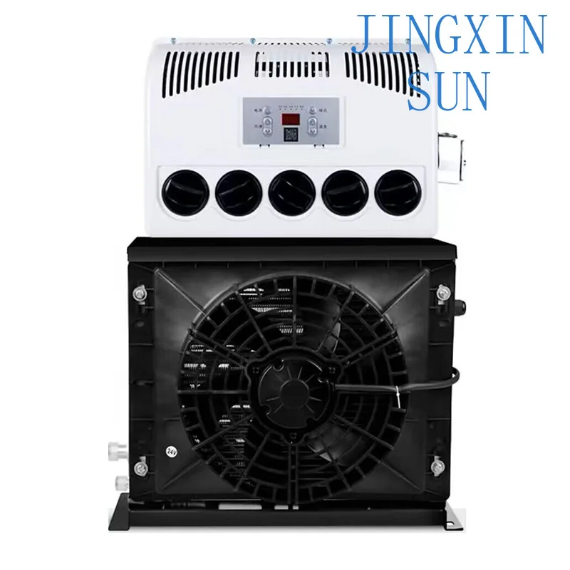 CheapModification auto airconditioner 12 V/24 V Elektrische koeling geïntegreerd voor bussen vrachtwagen, graafmachines, oogster