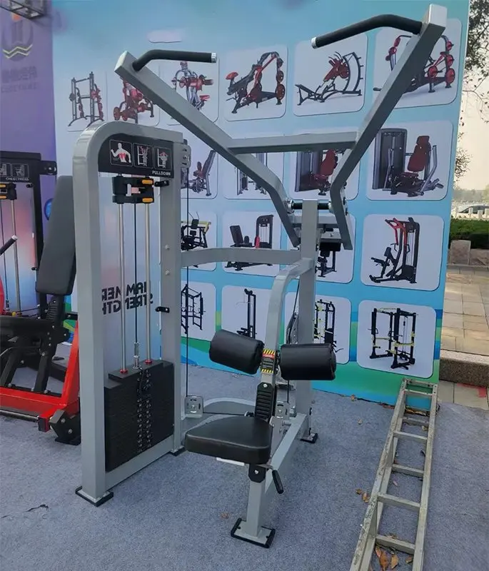 

Steel Bodybuilding Pulldown Lat Pull Down Machine for Gym Workout Plate Loaded Equipment with Emphasis on Arm Strength Training