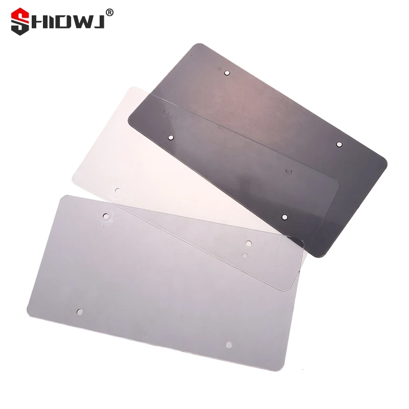 Clear Anti-Speed Red Light Toll Camera Stopper Plate Photo License Protective Cover Plate Frame Reflective Holder Decoration