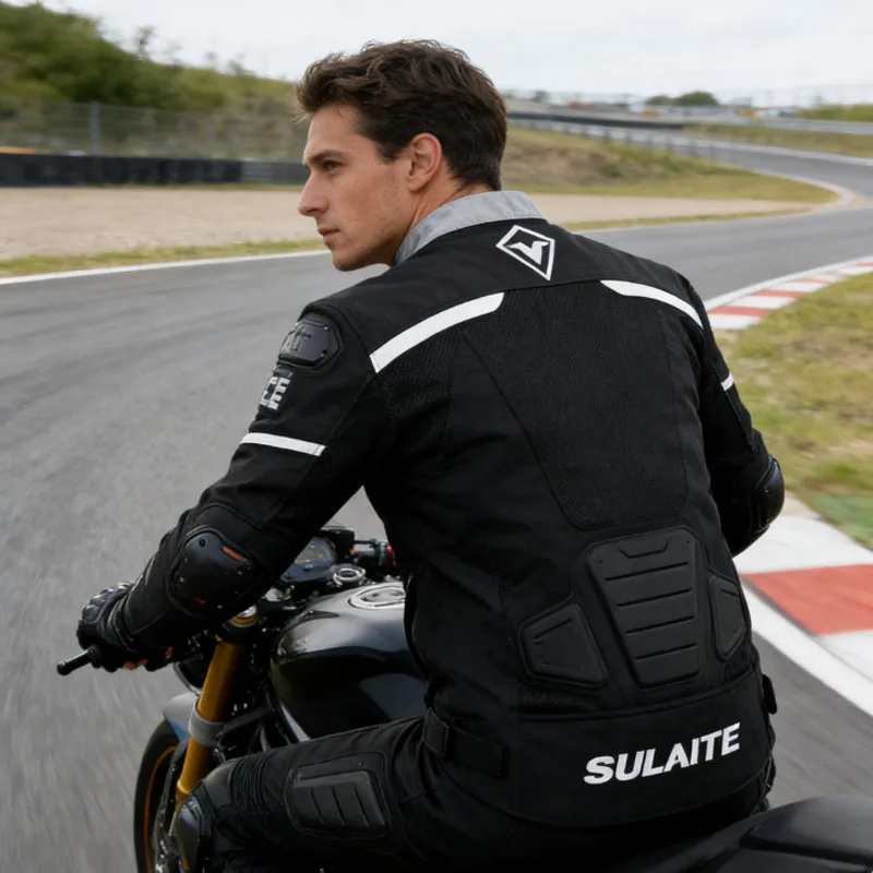 

Summer Air Flow Motorcycle Riding Jacket Items for Men CE Level 2 Protective Wear-Resistant Motorbike Racing Gear Accessories