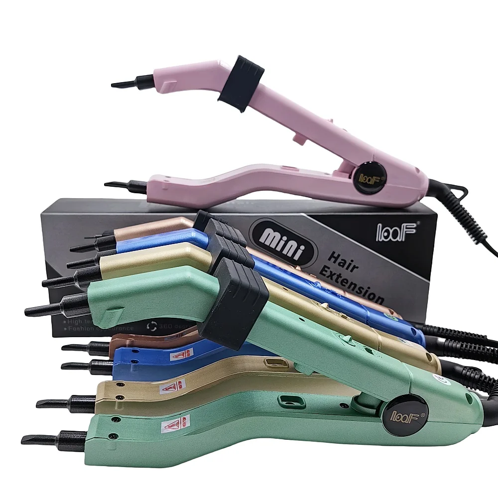 Top sell!Good tip Color Heat Hair Connector KIT 210 degree L-609 Temperature Controllable Heat Iron fast hot iron