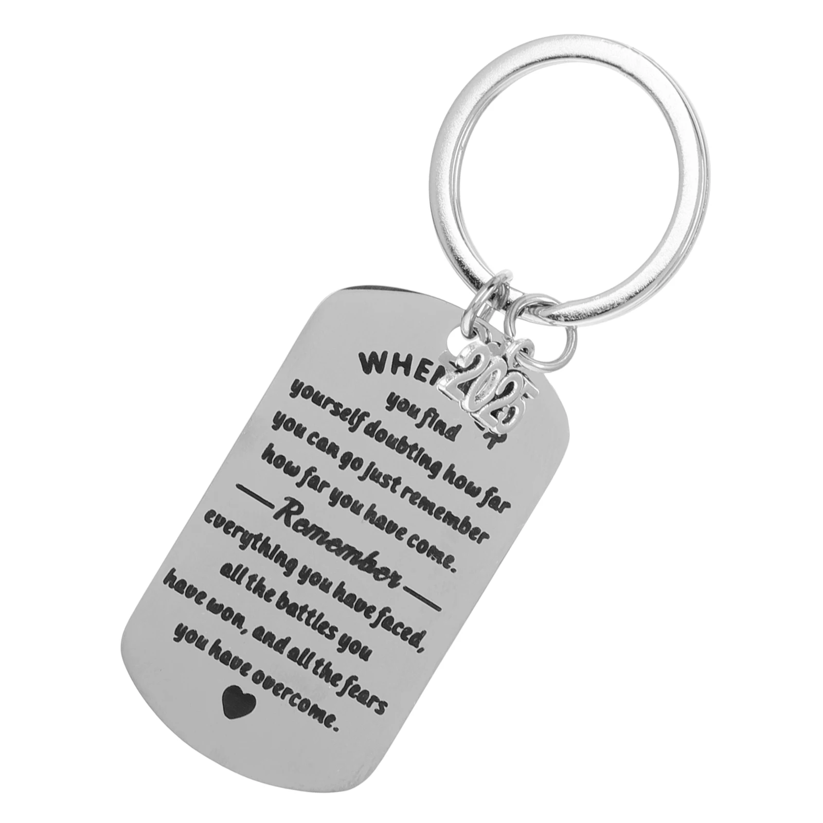

Graduation Season Keychain 2025 Stainless Steel Badge Durable Gift Boys Girls Versatile Backpack Charm Handbag