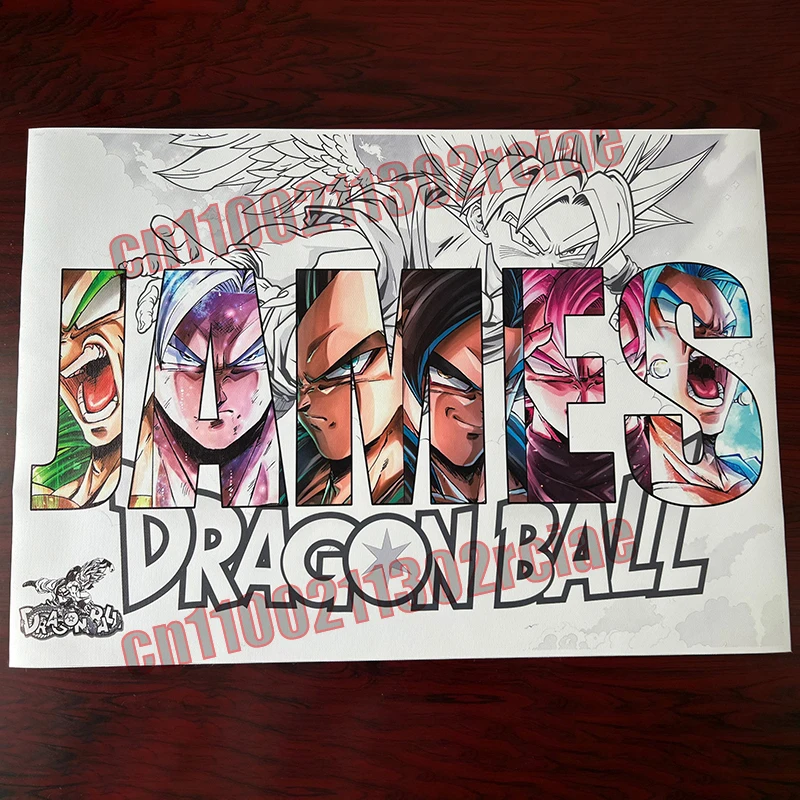 개인화 된 애니메이션 드래곤 볼 Goku Vegeta 포스터, 페인트, 벽 예술, 어린이 선물, 가정 침실 장식 캔버스 페인팅