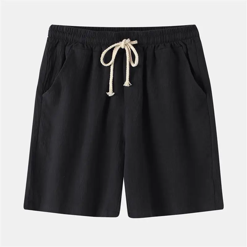 شورتات رجالية كاجوال مرنة كبيرة الحجم بألوان متعددة مريحة للارتداء اليومي في جميع المواسم مع قمصان قصيرة الأكمام خفيفة #4