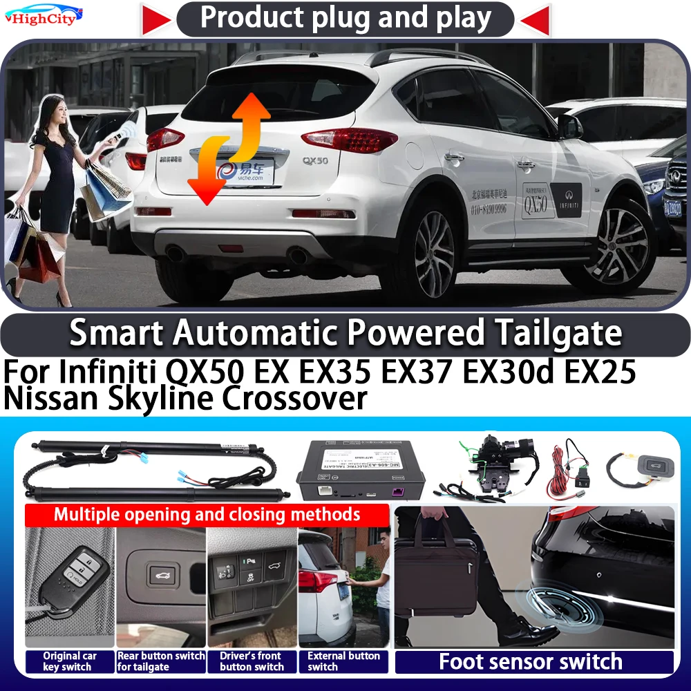 

For Infiniti QX50 EX EX35 EX37 EX30d EX25 Nissan Skyline Crossover OEM Smart Automatic Powered Tailgate Key Lift Power Tailgate