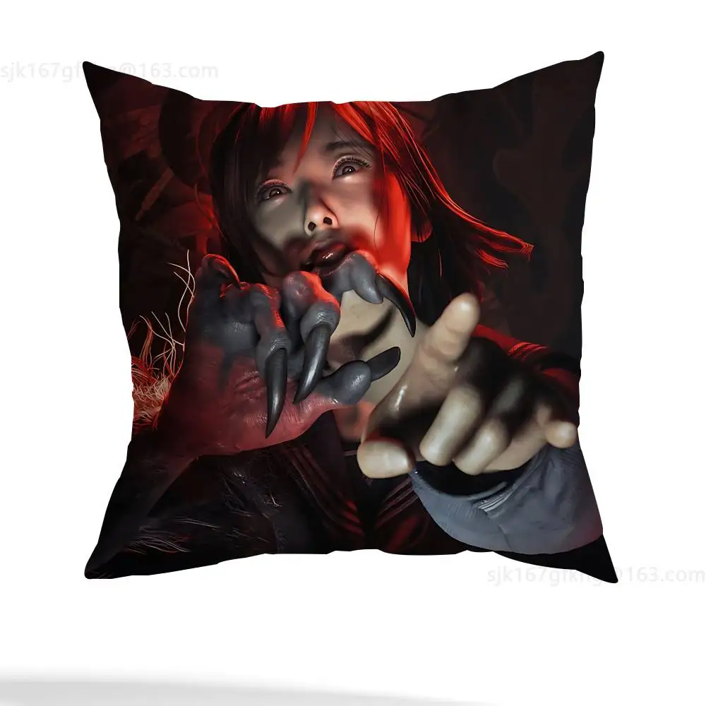 S-Silent Hill  pillowcase casual style decoration, suitable for home decoration (excluding pillow core)