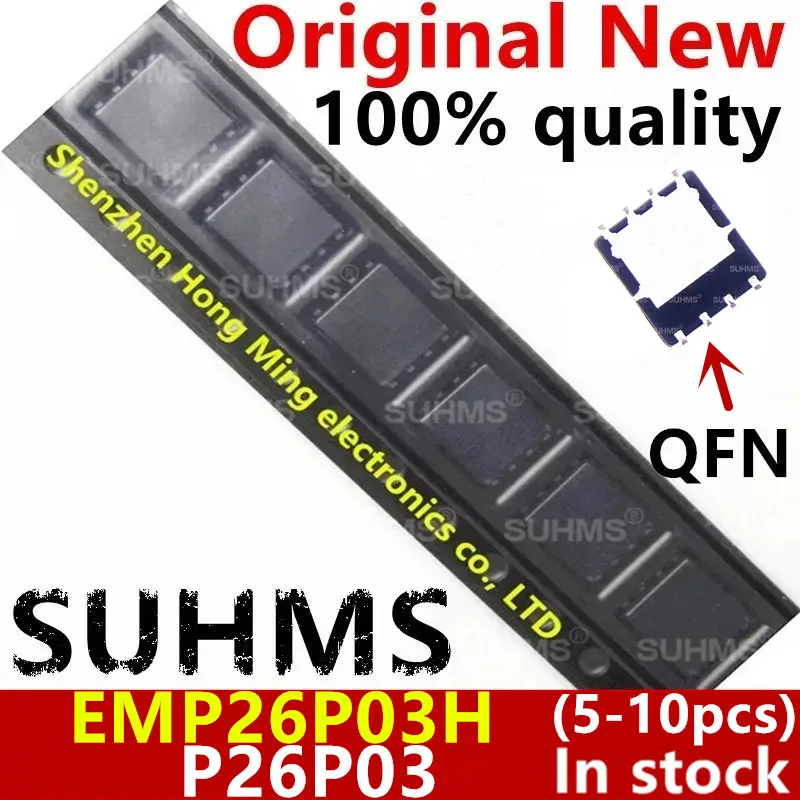 (5-10piece)100% New EMP26P03H EMP26P03 P26P03 QFN-8