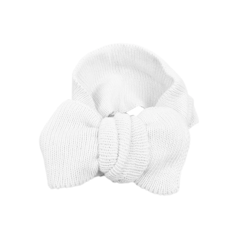 Y1UB Elastic Knotted Headwear Baby Bowknot Headband Wide Band Bow Hair Bands for Baby Girl Infant Headbands Hair Accessories