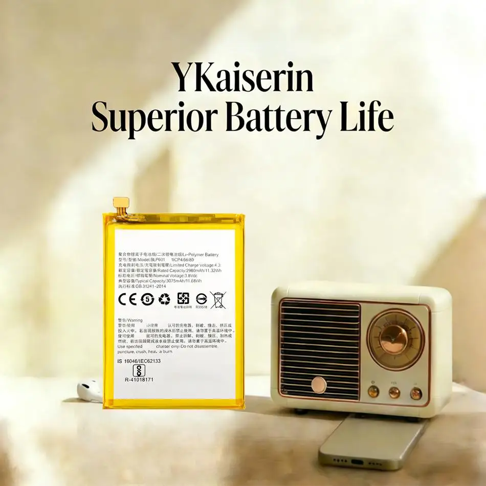 

Аккумулятор для мобильного телефона Oppo A53 A53t BLP601 3075 мАч: Долговечность и превосходная производительность, премиум-замена