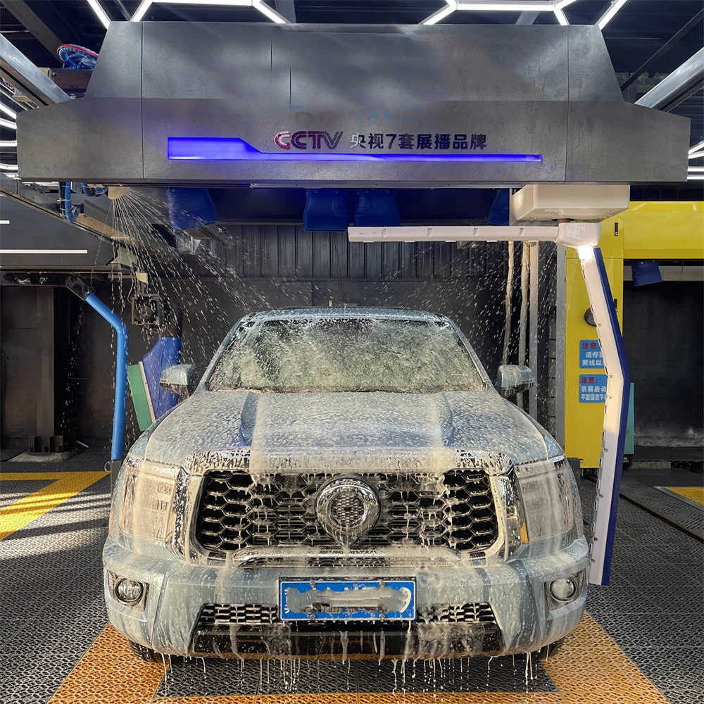 Touchless Fully Automatic Car Wash Machine High Durability Commercial Auto Washing Equipment With Water Recovery Tank