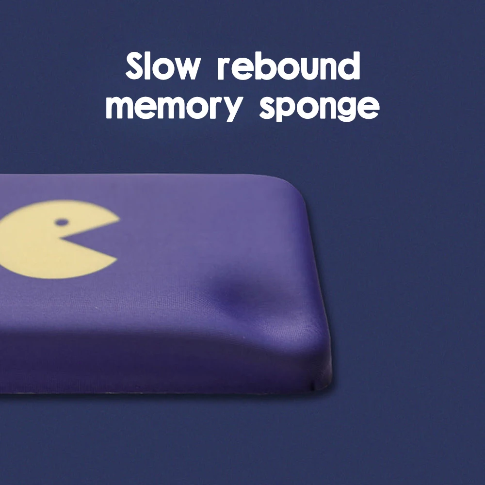 Keyboard Wrist Rest Pad Mousepad Memory Foam Hand Support Anti-Slip Rubber Silicon Anime Purple Color Mechanical Keyboard Game
