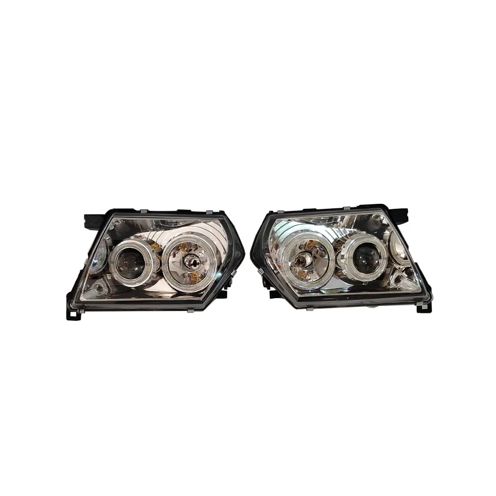 A Pair Car Headlights with Led Aperture Lens For PATROL SAFARI Y61 2001 2002 Daytime Running lights