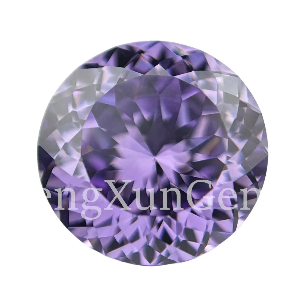 

New Violet Round 100 Faceted Cut Cubic Zirconia Lab Zircon CZ 4K Cutting 5A+ Quality for Jewelry Making