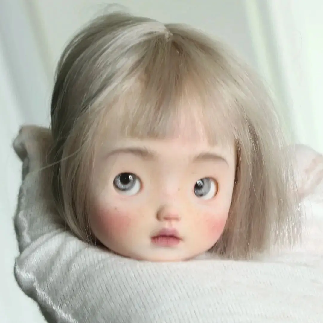 

SD BJD Doll 1/6 K2 Dark Makeup Head Beautiful Girl Makeup High Quality Resin Toy Gift Just a Head