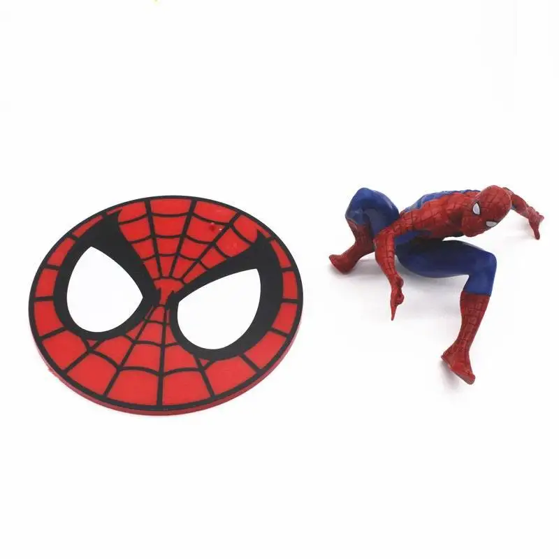 Marvel-figuras hechas a mano de los vengadores, modelo decorativo con base para pastel de escritorio de oficina, adornos decorativos Automotrices