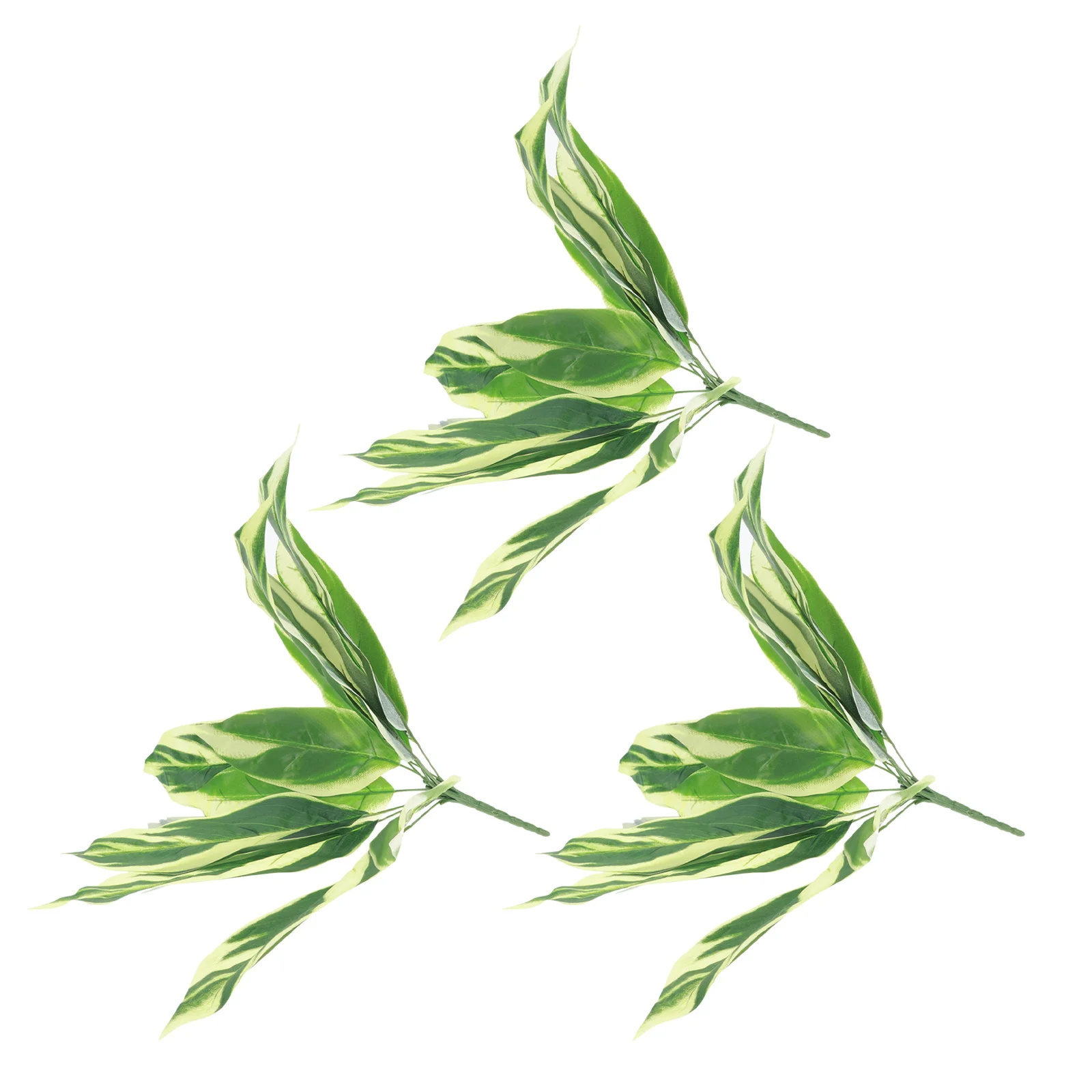

3pcs Artificial Plant Leaf Bundle Faux Tropical Leaves For Home Office Party Wedding Decor Fake Large Leaf Arrangement Plastic