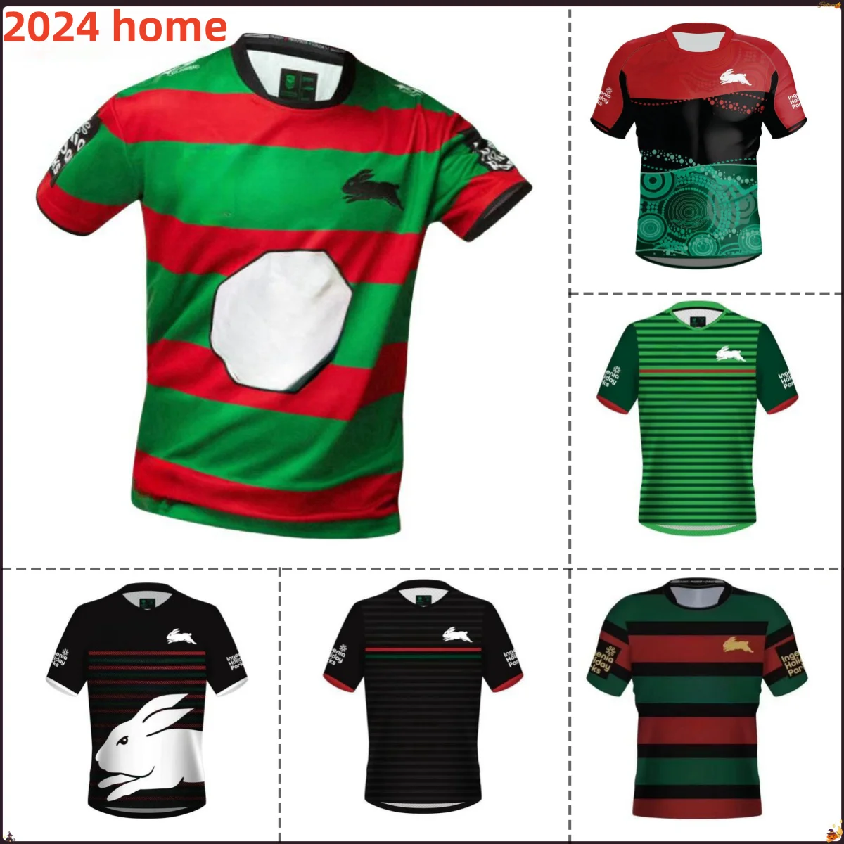 2024 South Sydney Rabbitohs Home/Training Jersey Sizes; S-5XL