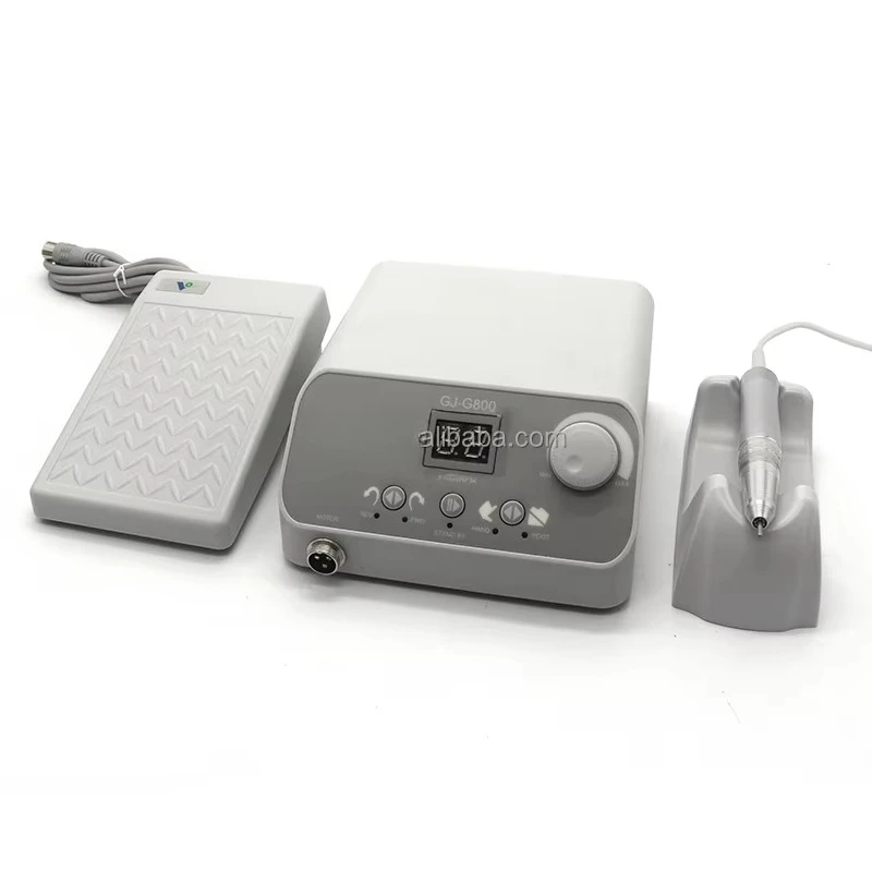 50w Professional Nail Sander Nails Drill Files Manicure 40000 Rpm Micromotor  Silver Slim Handpiece Nail Salon