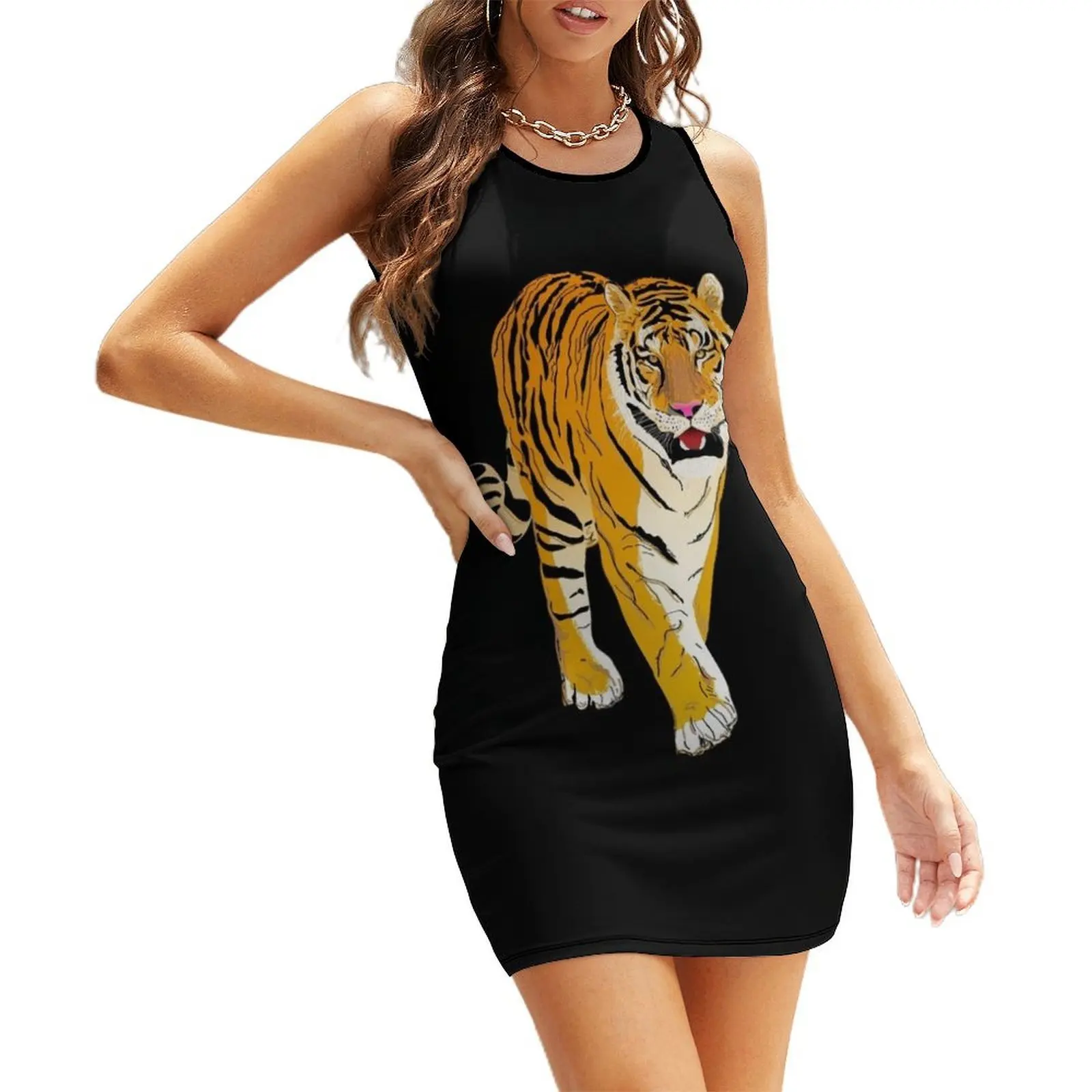 

Tiger Sleeveless Sundress womans clothing dress for women Aesthetic clothing dresses women summer 2025