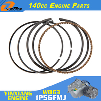 140cc 56mm Piston Rings For KAYO BSE Xmotos Apollo Rusi SSR SDG YX140 YinXiang 1P56FMJ W063 Engine Dirt Pit Bike Atv Quad Parts