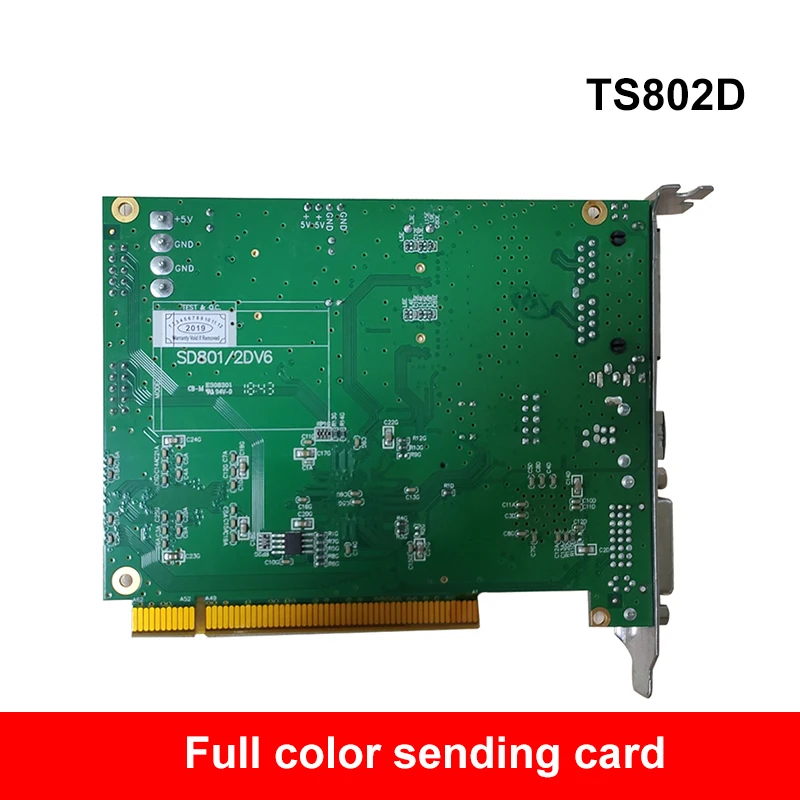 بطاقة إرسال LINSN TS802D شاشة عرض فيديو LED بالألوان الكاملة TS802 متزامنة SD801