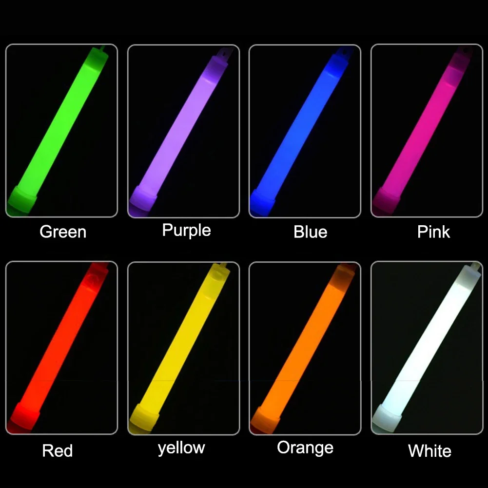 30pcs Glow Light Sticks Waterproof Military Concert Party Light Stick with Hook Camping Hiking Walking  Festival Supplies view 4