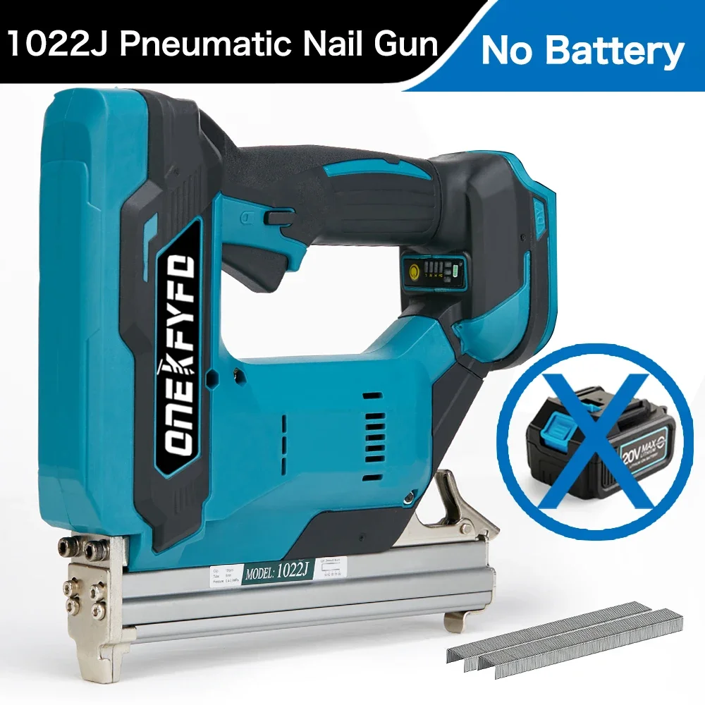 F30/422j/1022j Borstelloze Elektrische Nail Gun Frame Spijker Tacker Meubelen Nietpistool Houtbewerking Tool Voor Makita 18V Batterij