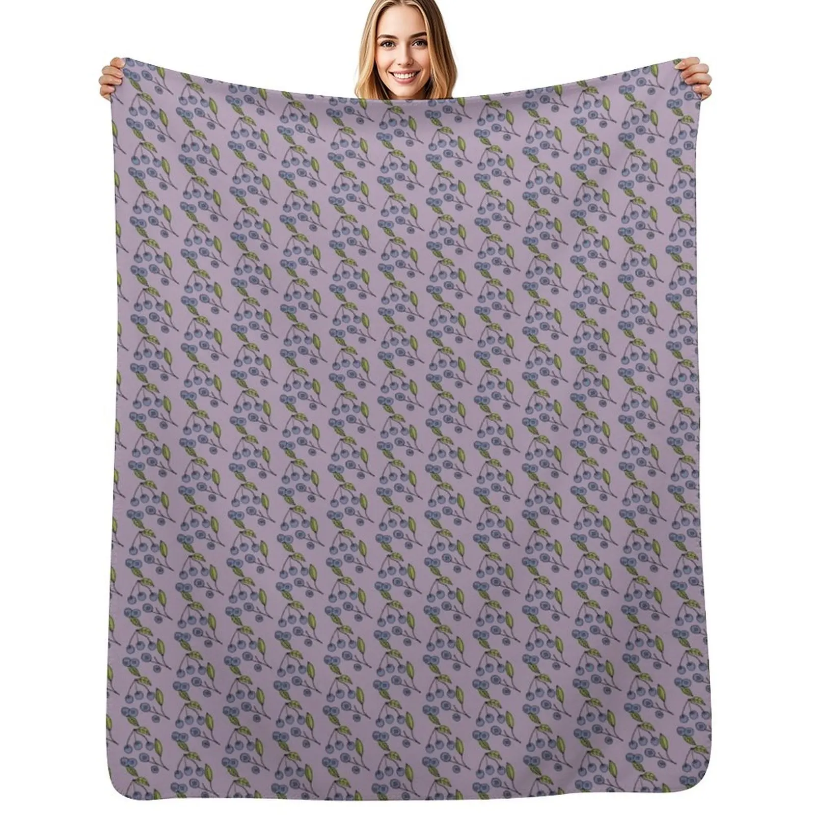 

Berry Picking Throw Blanket Kid'S Decorative Beds Quilt Blankets