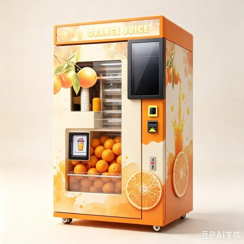 Commercial Orange Juice Vending Machine Customized Fresh Squeezed Drink Equipment Automatic Operation
