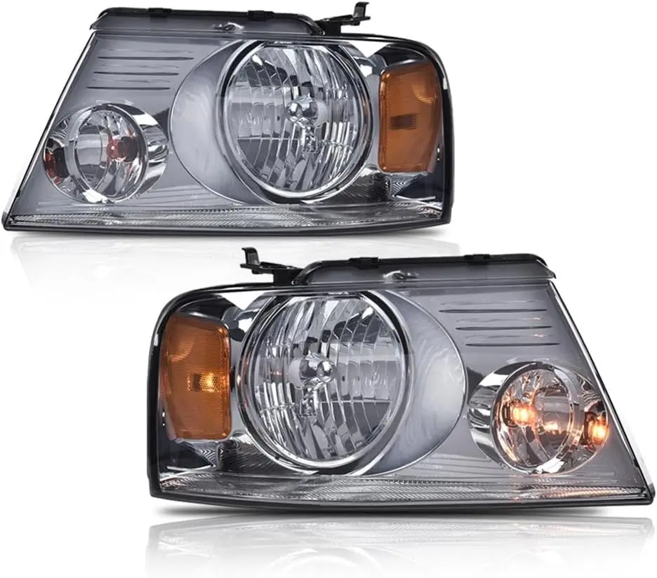 

Headlights Assembly, Compatible with 2004-2008 Ford F150/06-08 Lincoln Mark LT, ((NOT Fit 2004 F150 Heritage/Flareside Beds Mode