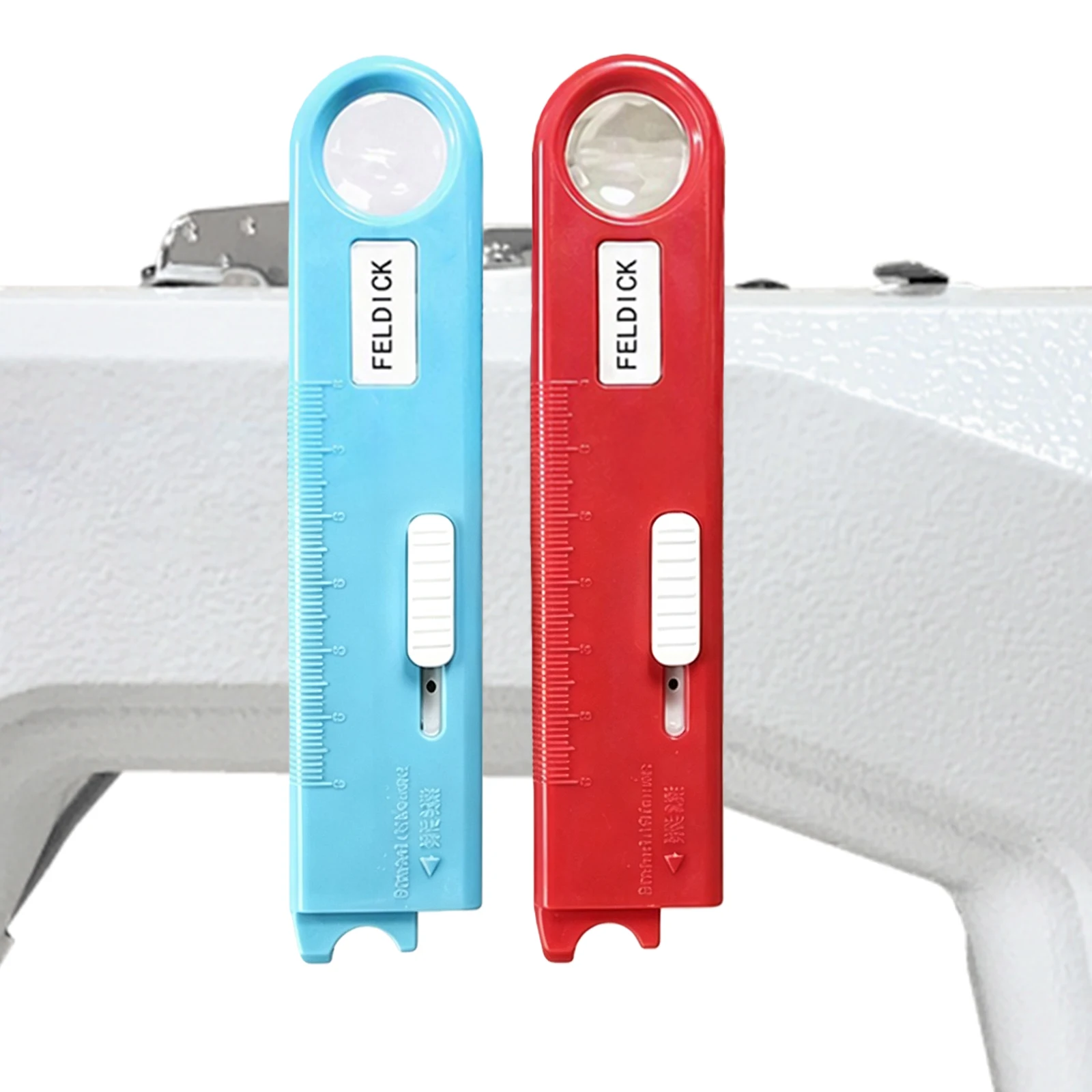 4 in 1 Needle Threader Sewing Machine Magnetic Seam Guide Ruler Magnifier for Quilting Beginners