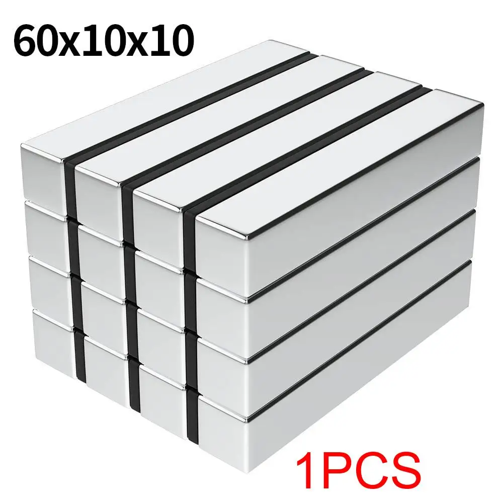 Supersterke Neodymium magneet N35 NdfeB Permanente magnetische imanes Blok Krachtige magneten Koelkast 60x10x3 60x10x5mm