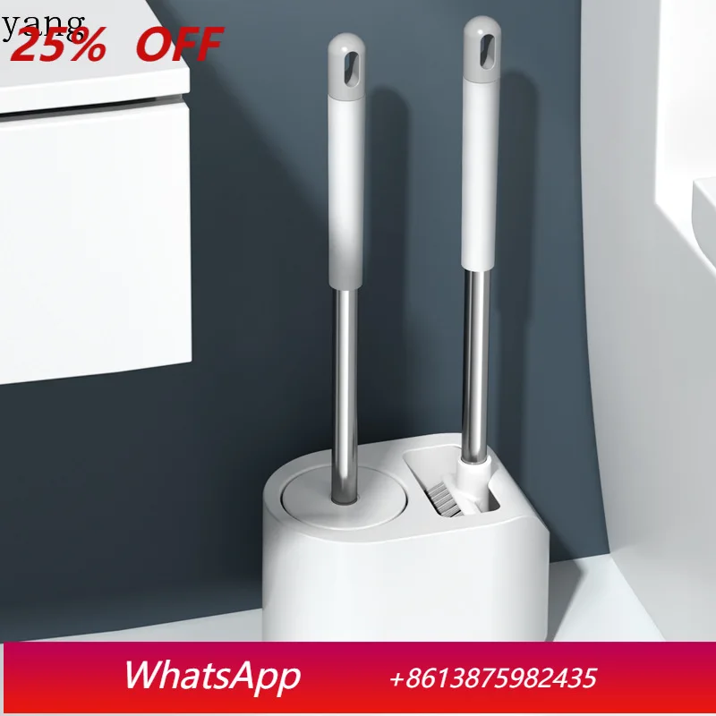 

Щетка для унитаза LH с длинной ручкой, мягкая, для домашнего использования, набор для чистки ванной комнаты с подставкой