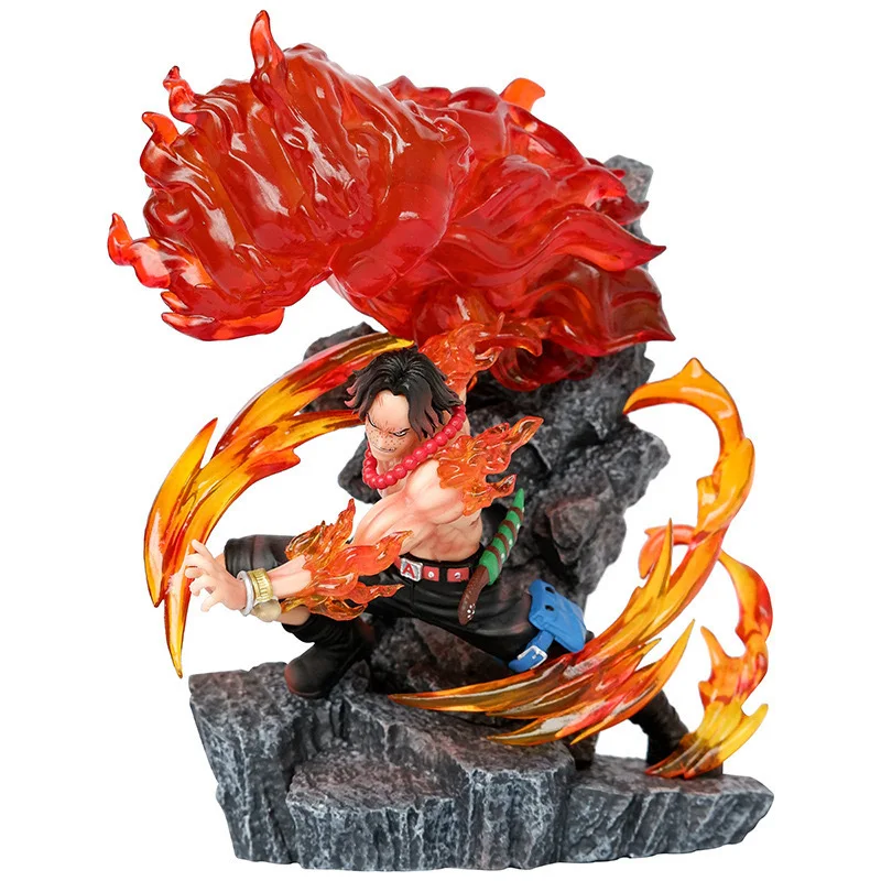 

One Piece Anime Figures Ace 17cm Figurine Portgas D Ace Fire Fist Statue Pvc Model Doll Collectible Room Decora Toy Gifts