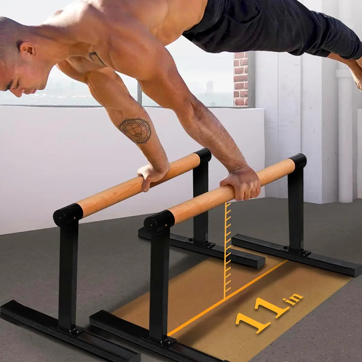 Heavy duty steel adjustable push-up frame Home gym Fitness exercise Pull-up bracket can support 200kg